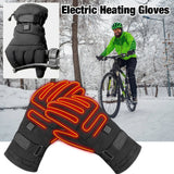 Rechargeable heated motorcycle touchscreen gloves for winter riding.