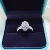 8 carat moissanite ring crafted in 925 sterling silver with a brilliant sparkling gemstone.
