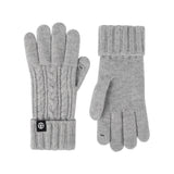 Knitted winter outdoor cycling gloves for cold-weather riding and outdoor activities.