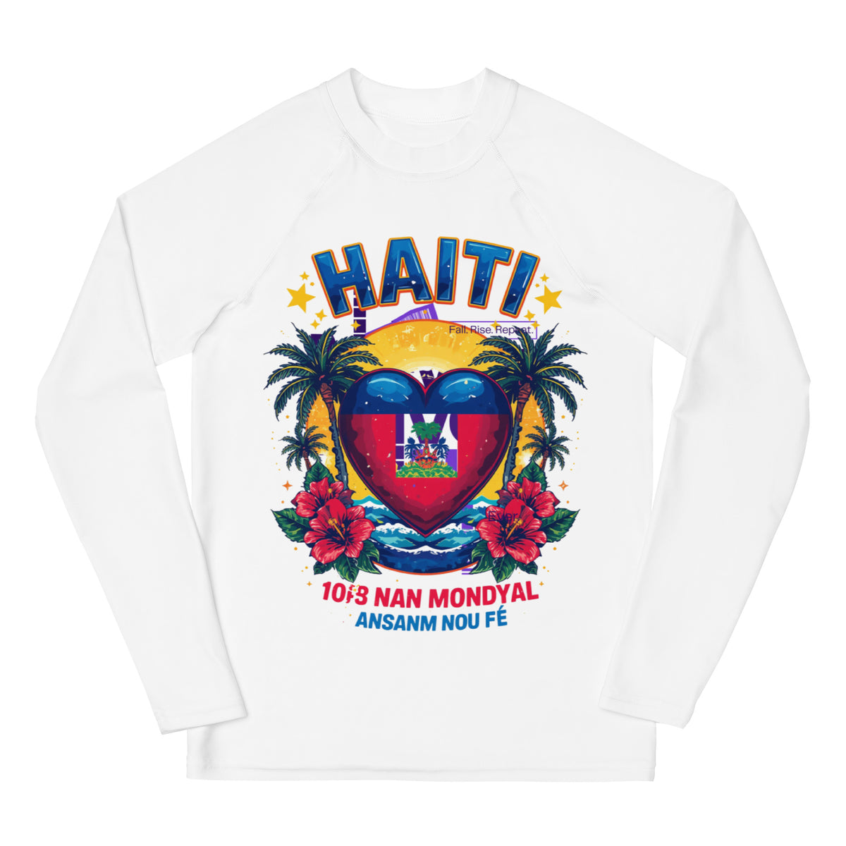 Kids Haiti Tropical Rash Guard