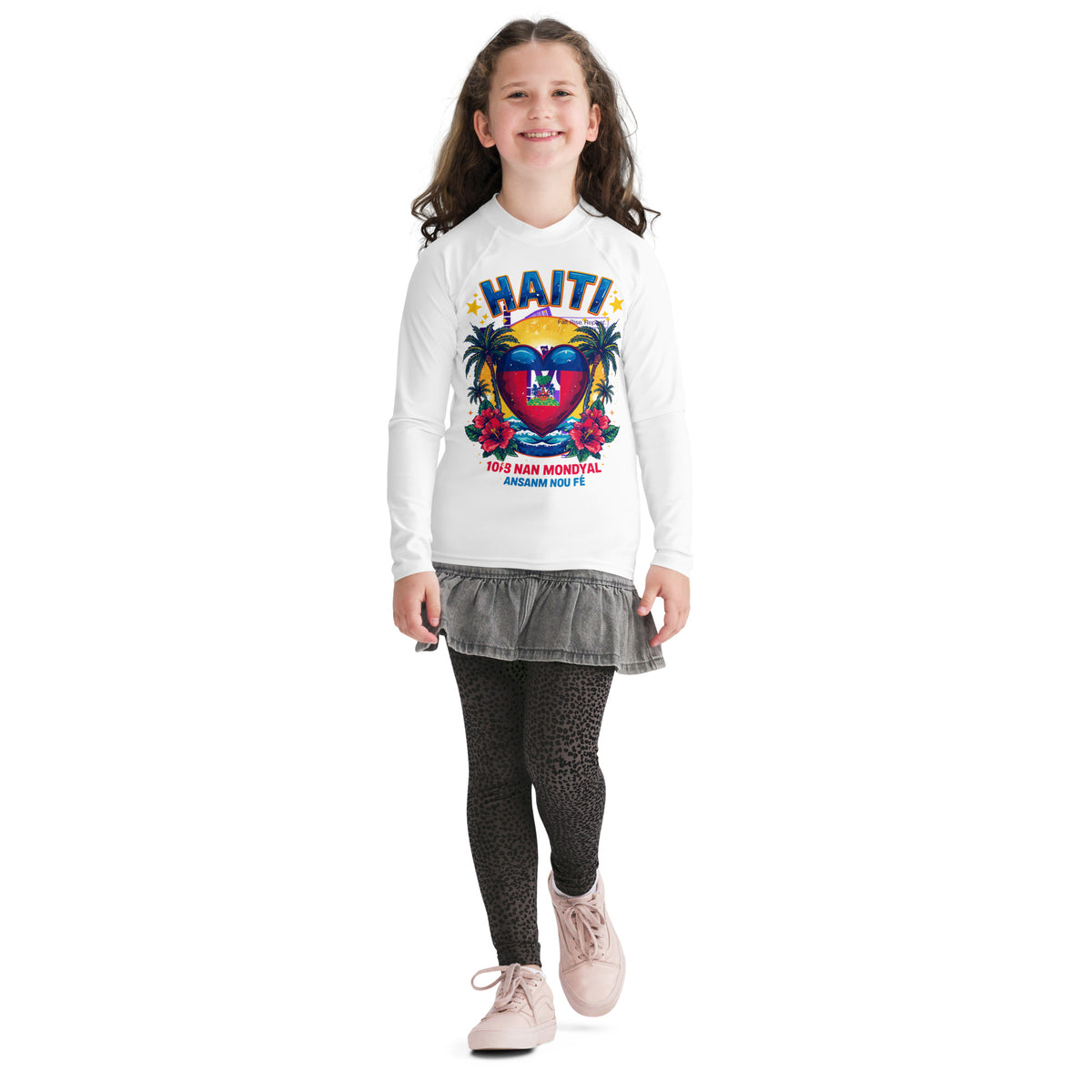 Kids Haiti Tropical Rash Guard