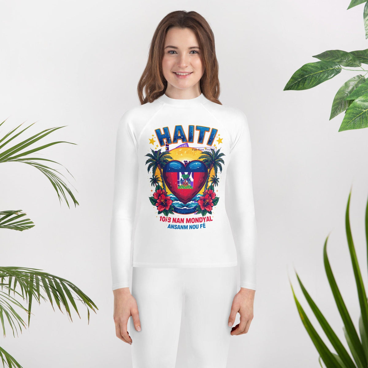 Kids Haiti Tropical Rash Guard