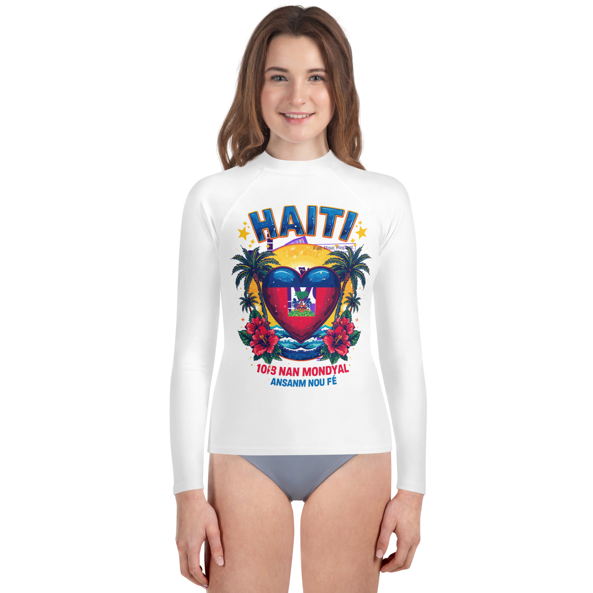 Kids Haiti Tropical Rash Guard