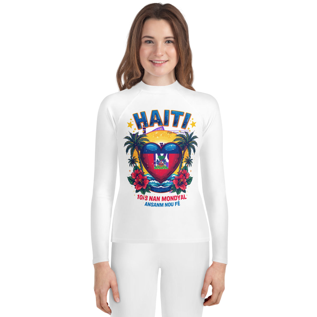 Kids Haiti Tropical Rash Guard - 8