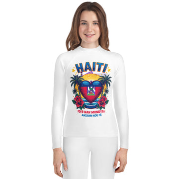 Kids Haiti Tropical Rash Guard - 8
