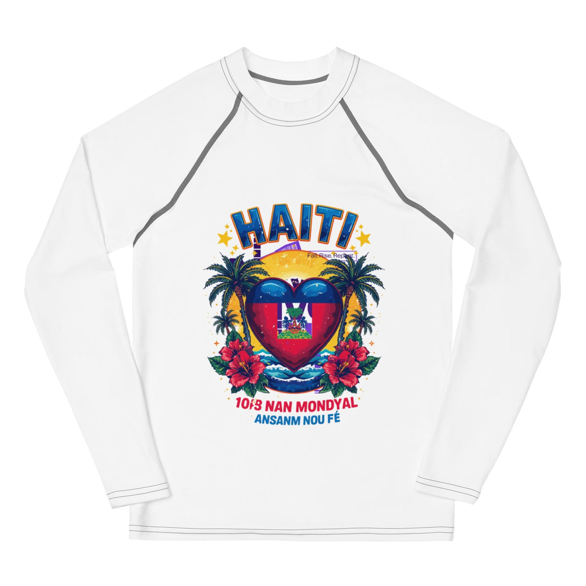Kids Haiti Tropical Rash Guard