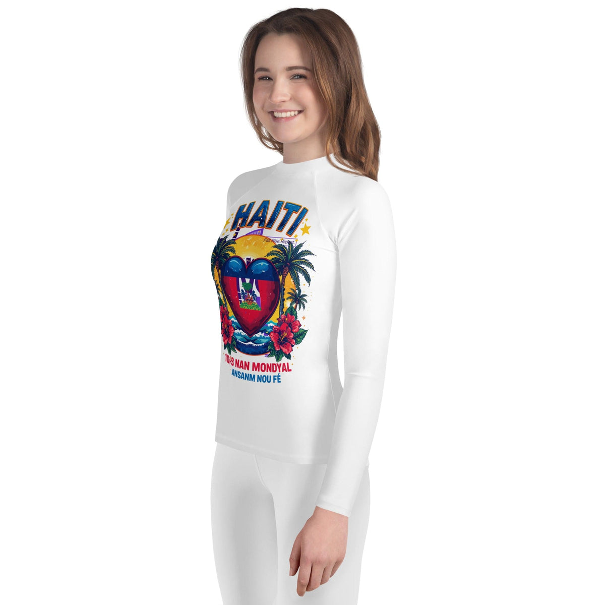 Kids Haiti Tropical Rash Guard