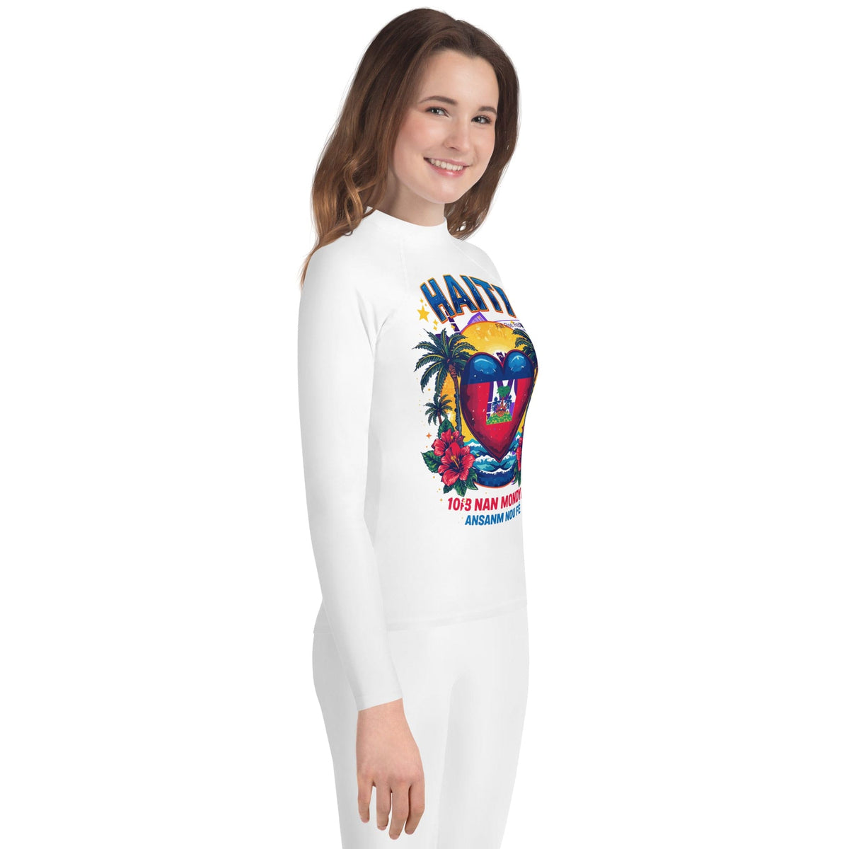 Kids Haiti Tropical Rash Guard