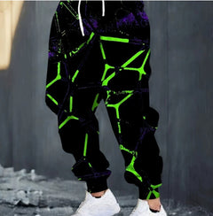 Digital Print Streetwear Hiphop Mens Casual Sweatpants - SNWBTMDFYQKQYDML21