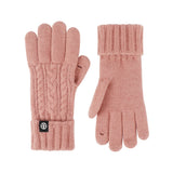 Knitted winter outdoor cycling gloves for cold-weather riding and outdoor activities.