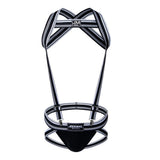 Men's Adjustable Strap Thong Underwear - Blue
