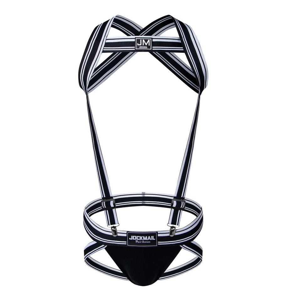Men's adjustable strap thong underwear with breathable fabric and modern design.