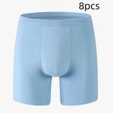 Men's breathable cotton boxer briefs for sports and everyday comfort.