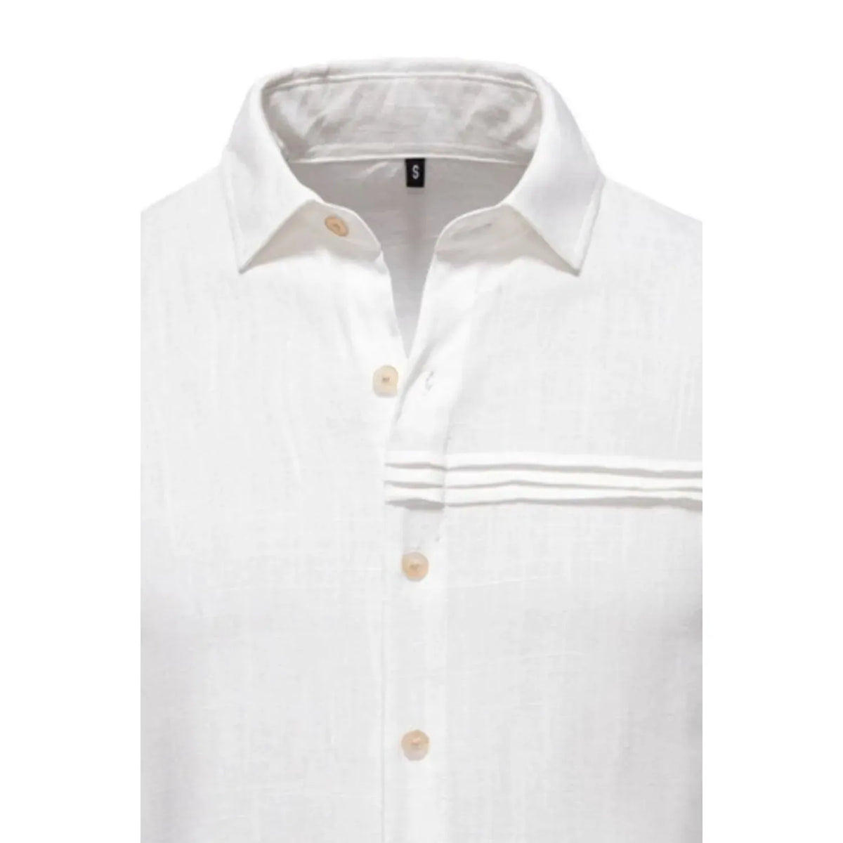 Men's Button Down Collared Neck Shirt - White