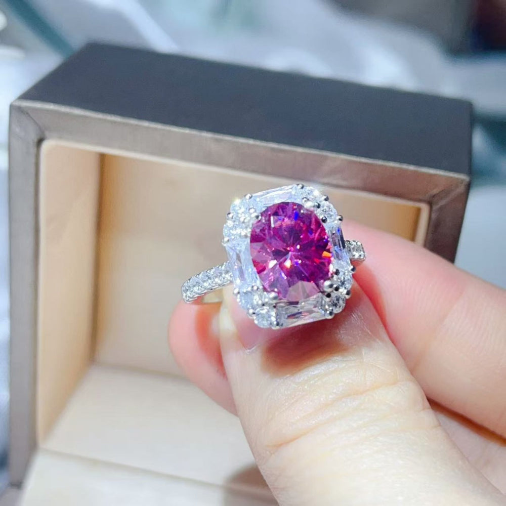 3 Carat Moissanite 925 Sterling Silver Ring - Silver