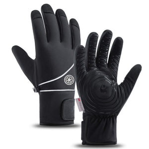 Men's waterproof insulated winter ski gloves for snow sports and outdoor activities.