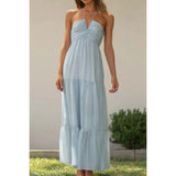 Tiered Halter Neck Cami Dress