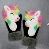 Cute plus velvet padded winter gloves with soft insulated lining.