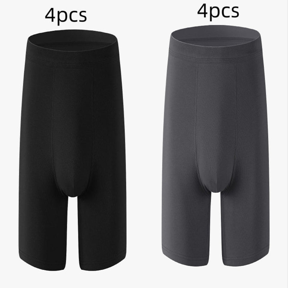 Men's breathable cotton boxer briefs for sports and everyday comfort.