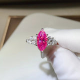 5 carat moissanite ring crafted in 925 sterling silver with a brilliant sparkling gemstone.