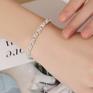 Luxury 925 Sterling Silver Chain Bracelet