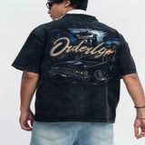 Men's Vintage Washed Graphic T-Shirt - Black