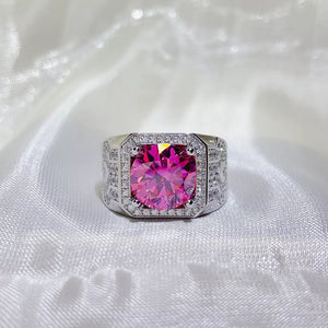 5 carat moissanite ring crafted in 925 sterling silver with a brilliant sparkling gemstone.