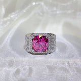 5 carat moissanite ring crafted in 925 sterling silver with a brilliant sparkling gemstone.