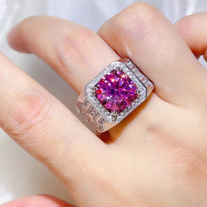 5 carat moissanite ring crafted in 925 sterling silver with a brilliant sparkling gemstone.