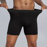 European-size Men's Long-style Plus-size Underwear - Black