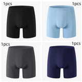 Men's breathable cotton boxer briefs for sports and everyday comfort.