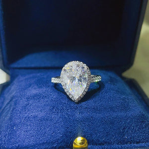 2 carat moissanite ring crafted in 925 sterling silver with a brilliant sparkling gemstone.