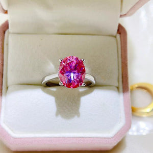 5 carat moissanite ring crafted in 925 sterling silver with a brilliant sparkling gemstone.
