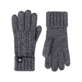 Knitted winter outdoor cycling gloves for cold-weather riding and outdoor activities.