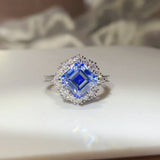 3 carat moissanite ring crafted in 925 sterling silver with a brilliant sparkling gemstone.