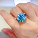 5 carat moissanite ring crafted in 925 sterling silver with a brilliant sparkling gemstone.