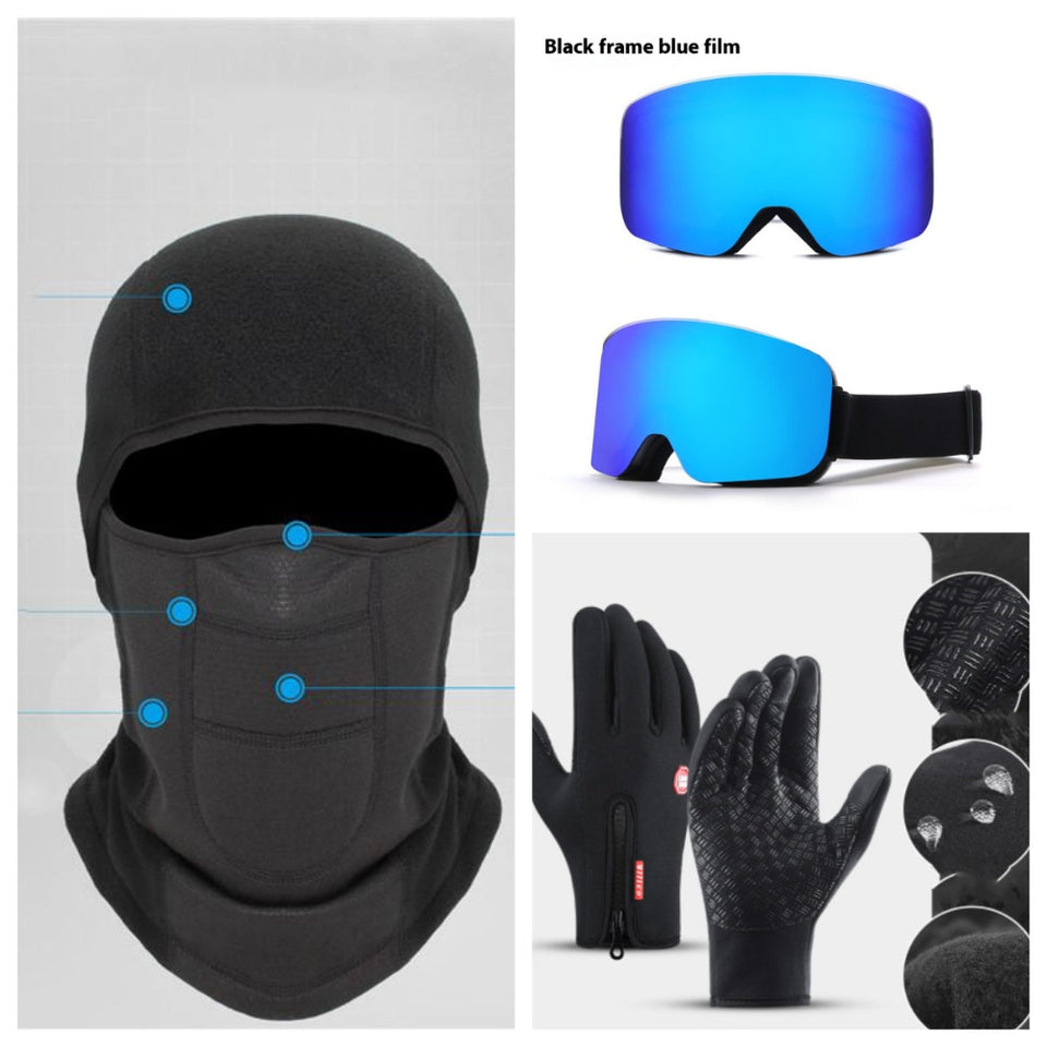 Waterproof touchscreen motorcycle winter gloves for riding and outdoor sports.