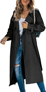 Women's Fashion Casual Solid Color Windbreaker Jacket - Brown