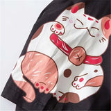 Japan Style Clothes Men Summer Streetwear Cat Print Kimono Cardigan Mandarin Robe Men Unisex Japanese Trend Kimonos