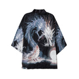 Japanese Crane Kimono Women Cardigan Yukata Fashion Men Haori Obi Clothing Asian Shirt National Tradition Clothes