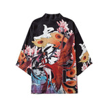 Japanese Crane Kimono Women Cardigan Yukata Fashion Men Haori Obi Clothing Asian Shirt National Tradition Clothes
