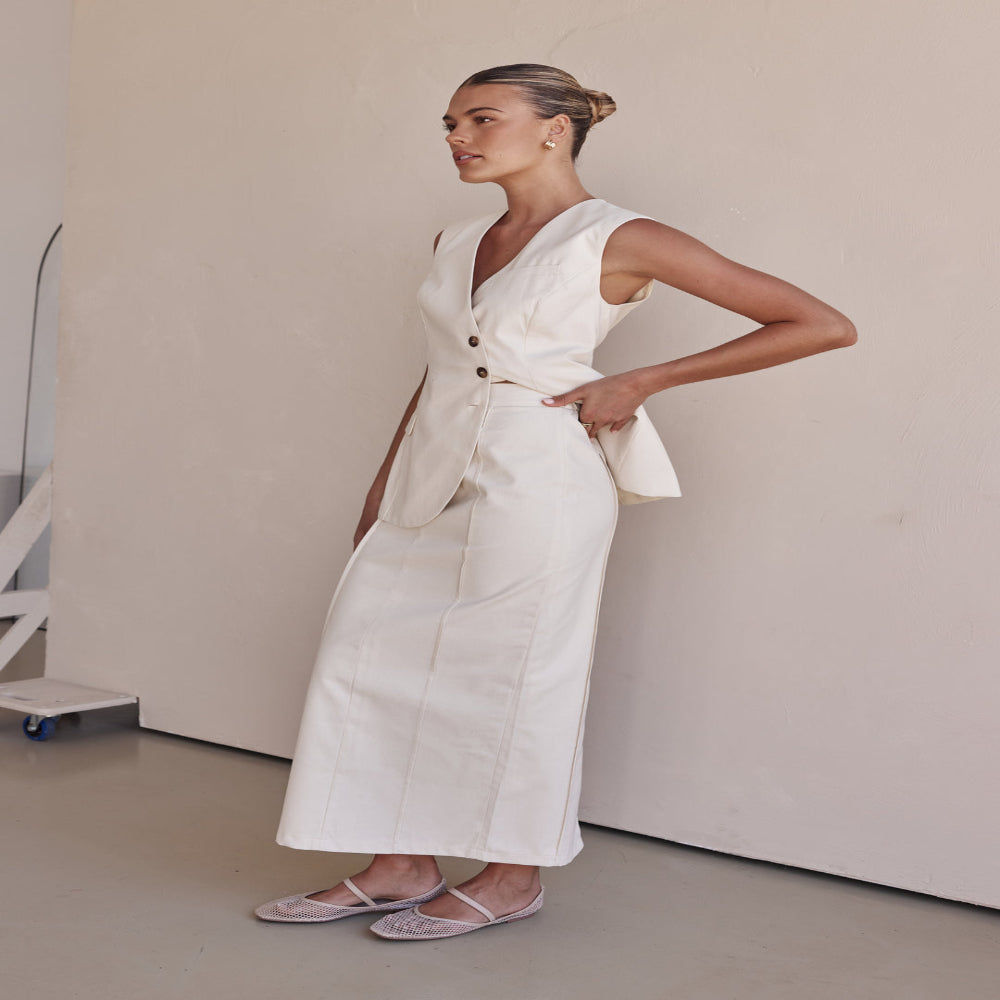 Linen Vest for Women - US 2 / EU 34