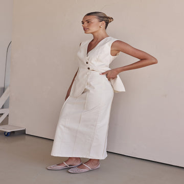 Linen Vest for Women - US 2 / EU 34