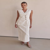 Linen Vest for Women - US 2 / EU 34