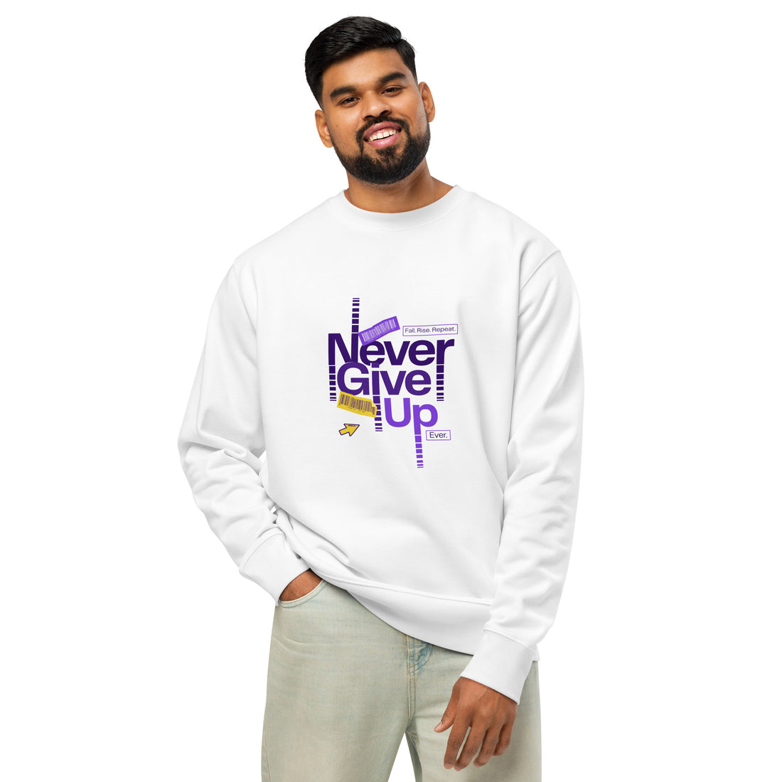 Never Give Up Premium Sweatshirt ✨ - S